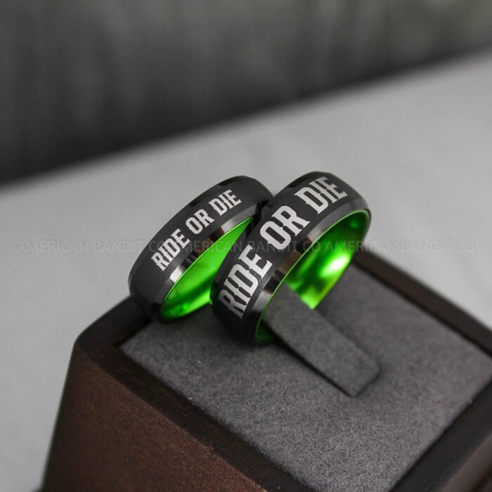 Ride or Die Ring, Ride or Die, Ride or Die Wedding Ring, Ride or Die Wedding Band - Image 2