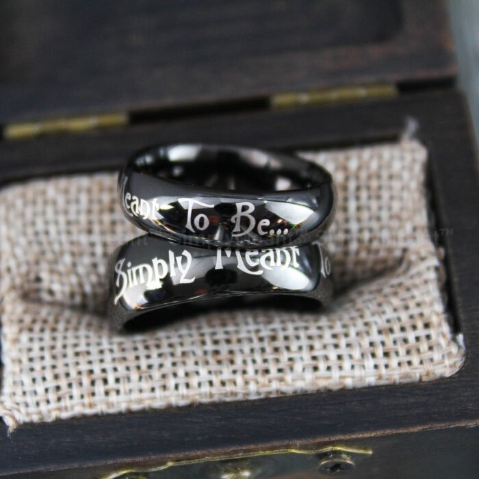 Simply Meant To Be Rings, Simply Meant To Be Wedding Bands, Couple Rings - Image 1