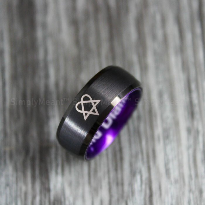 Heartagram Ring, Heartagram Jewelry, Ville Valo Ring, HIM Ring - Image 1