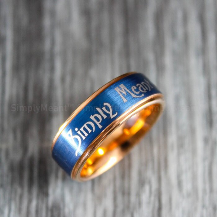 Simply Meant To Be Ring, Simply Meant To Be Wedding Band, Rose Gold Wedding Band - Image 1