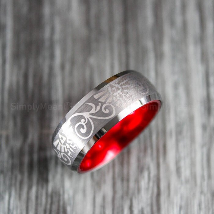 Zelda Wedding Ring, Legend of Zelda Wedding Ring, Zelda Jewelry, Gamer Ring - Image 1