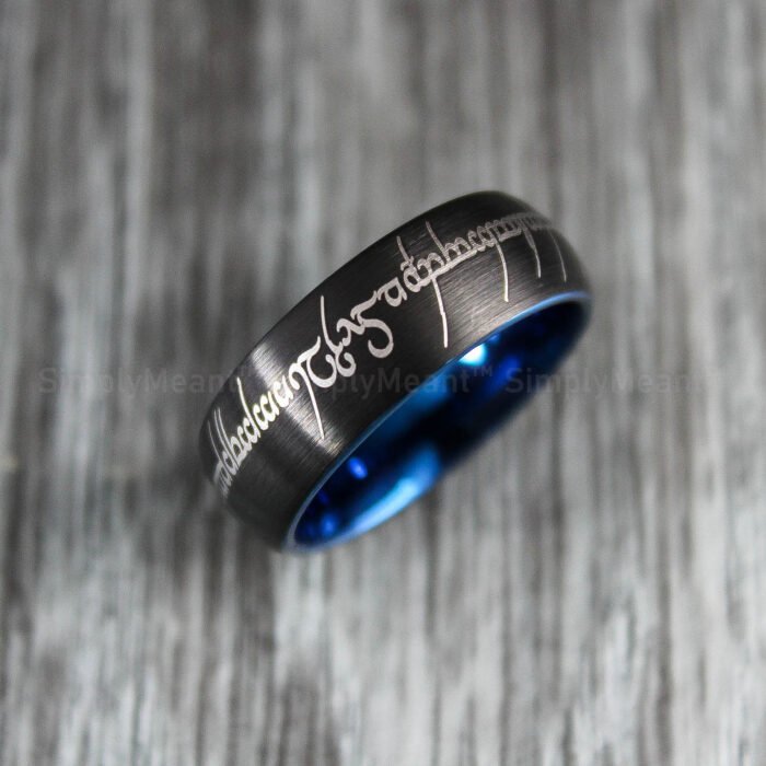 Elvish Ring, Elvish Wedding Band, Lord of the Rings Ring, Lord of the Rings Jewelry - Image 1