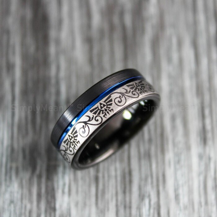 Zelda Wedding Ring, Legend of Zelda Wedding Ring, Zelda Jewelry, Gamer Ring - Image 1