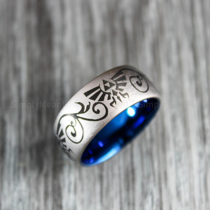 Zelda Wedding Ring, Legend of Zelda Wedding Ring, Zelda Jewelry, Gamer Ring - Image 1