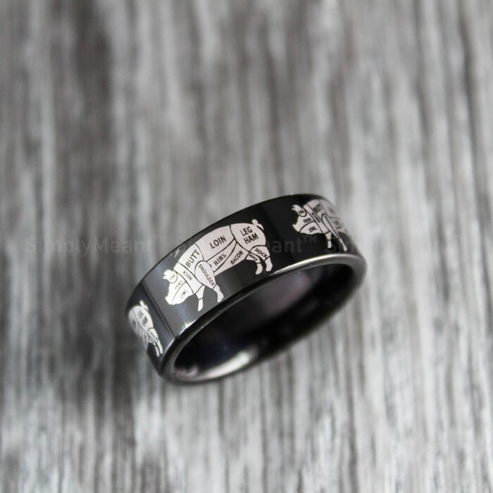 Chef Wedding Ring, Chef Ring, Chef Jewelry - Image 1