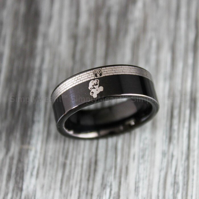 Mario Ring, Zelda Wedding Ring, Legend of Zelda Wedding Ring, Zelda Jewelry, Gamer Ring - Image 1