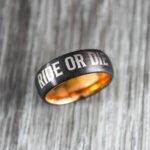 Ride or Die Rings, Ride or Die, Ride or Die Wedding Rings, Ride or Die Wedding Bands, Black Wedding Rings, Black Wedding Bands, Biker Rings