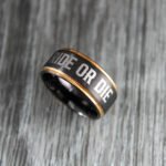 Ride or Die Rings, Ride or Die, Ride or Die Wedding Rings, Ride or Die Wedding Bands, Black Wedding Rings, Black Wedding Bands, Biker Rings - Image 4