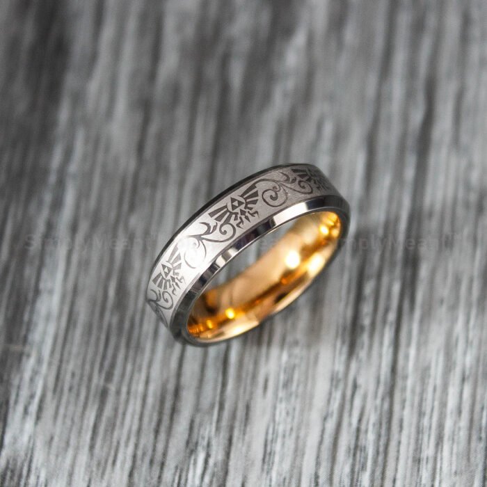 Zelda Wedding Ring, Legend of Zelda Wedding Ring, Zelda Jewelry, Gamer Ring - Image 1