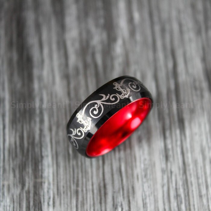 Anchor Wedding Rings, Nautical Wedding Rings, Anchor Jewelry, Anchor Rings - Image 4