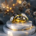 Ride or Die Rings, Black Wedding Bands, Couple Ring Set, Matching Couple Rings