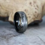Damascus Steel Ring, Damascus Steel Wedding Band, Damascus Steel Wedding Ring