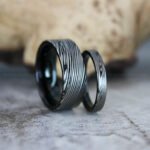 Damascus Steel Ring, Damascus Steel Wedding Band, Damascus Steel Wedding Ring