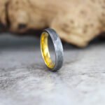 Hammered Wedding Band, Hammered Ring, Hammered Wedding Ring - Image 3