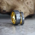 Hammered Wedding Bands, Hammered Rings, Hammered Wedding Rings, Silver Wedding Bands - Image 4