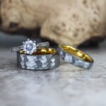 Hammered Wedding Bands, Hammered Rings, Hammered Wedding Rings, Silver Wedding Bands