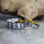 Hammered Wedding Bands, Hammered Rings, Hammered Wedding Rings, Silver Wedding Bands