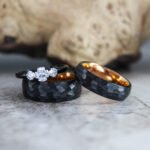 Hammered Rings, Black Wedding Bands, Hammered Wedding Bands, Black Wedding Rings