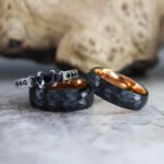 Hammered Rings, Black Wedding Bands, Hammered Wedding Bands, Black Wedding Rings