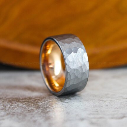 Hammered Wedding Band, Hammered Ring, Hammered Wedding Ring