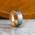 Hammered Wedding Band, Hammered Ring, Hammered Wedding Ring - Image 3