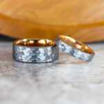 Hammered Wedding Bands, Hammered Rings, Hammered Wedding Rings, Silver Wedding Bands - Image 3
