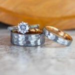 Hammered Wedding Bands, Hammered Rings, Hammered Wedding Rings, Silver Wedding Bands