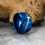 Baseball Ring, Baseball Jewelry, Baseball Stitch Wedding Band