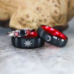 Sun and Moon Rings, Sun and Moon Wedding Bands, Sun and Moon Jewelry, Couple Rings