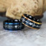 Heartbeat Ring, Heartbeat Wedding Band, Heartbeat Wedding Ring - Image 4