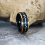 Heartbeat Ring, Heartbeat Wedding Band, Heartbeat Wedding Ring