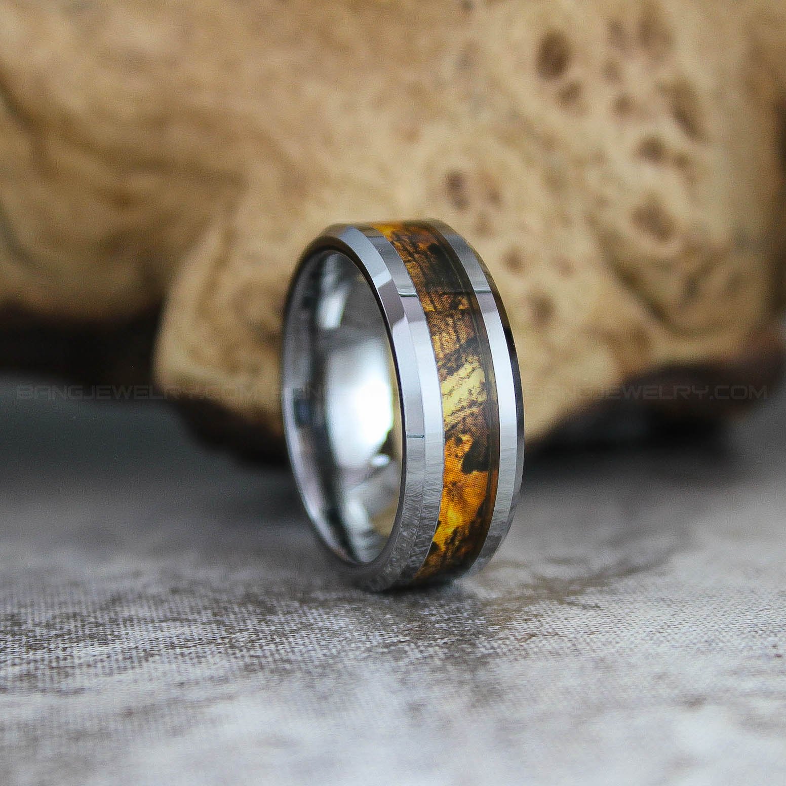 IMG_2896 Camo Ring, Military Ring, Camo Wedding Band, Camouflage Wedding Ring - Image 1