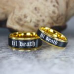 Til Death Rings, Til Death Wedding Rings, Til Death Wedding Bands, Black Wedding Bands