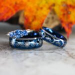 Sun and Moon Rings, Sun and Moon Wedding Bands, Sun and Moon Jewelry, Couple Rings