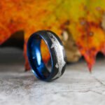 Muskie Ring, Muskellunge Wedding Band, Fishing Jewelry, Fish Hooks Ring, Fishing Wedding Band