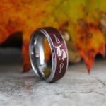 Catfish Ring, Catfish Wedding Band, Fishing Jewelry, Fish Hooks Ring, Fishing Wedding Band