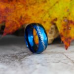 Baseball Ring, Baseball Jewelry, Baseball Stitch Wedding Band