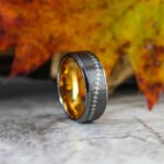Baseball Ring, Baseball Jewelry, Baseball Stitch Wedding Band