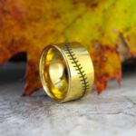 Baseball Ring, Baseball Jewelry, Baseball Stitch Wedding Band