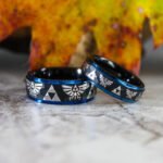 Zelda Wedding Rings, Legend of Zelda Wedding Rings, Zelda Jewelry, Gamer Rings - Image 3