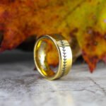 Baseball Ring, Baseball Jewelry, Baseball Stitch Wedding Band