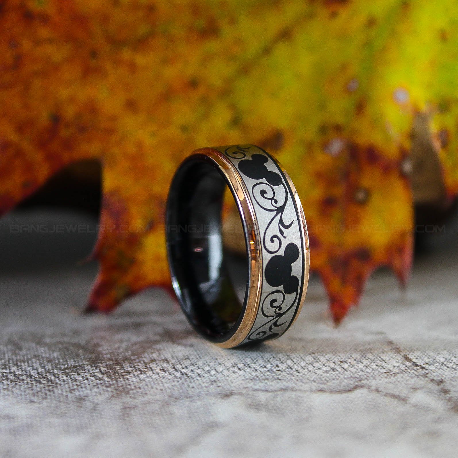 IMG_3003 Mickey Mouse Ring, Mickey Mouse Wedding Band, Disney Ring, Disney Jewelry - Image 1