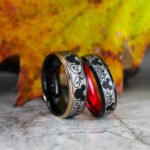 Mickey Mouse Rings, Mickey Mouse Wedding Bands, Matching Couple Rings - Image 4