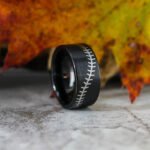 Baseball Ring, Baseball Jewelry, Baseball Stitch Wedding Band