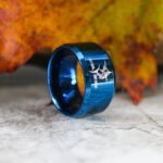 Marlin Ring, Marlin Wedding Band, Fishing Jewelry, Fish Hooks Ring, Fishing Wedding Band