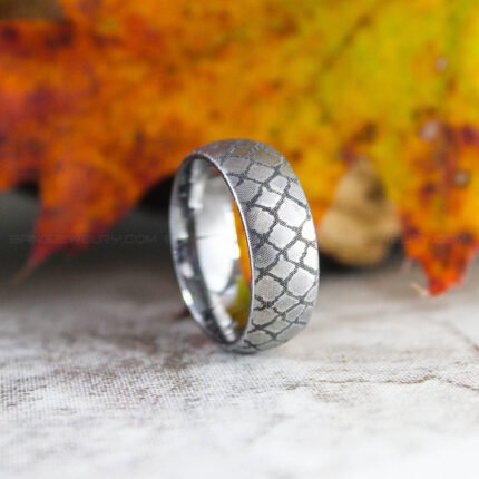 Snake Skin Ring, Reptile Pattern Ring, Snakeskin Ring, Snake Jewelry, Snake Wedding Band