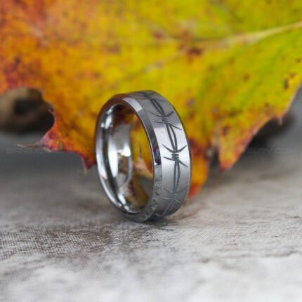 Silver Wedding Ring, Barbed Wire Ring, Silver Wedding Band, Barbed Wire Wedding Ring