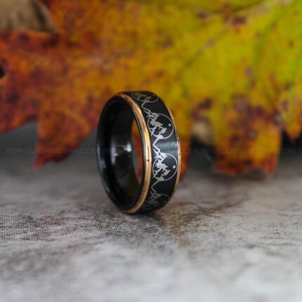 Wolf Ring, Mountain Scape Ring, Bear Ring, Forest Ring, Hunting Jewelry