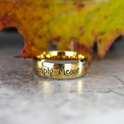 Simply Meant To Be Ring, Simply Meant To Be Wedding Band, Yellow Gold Wedding Band