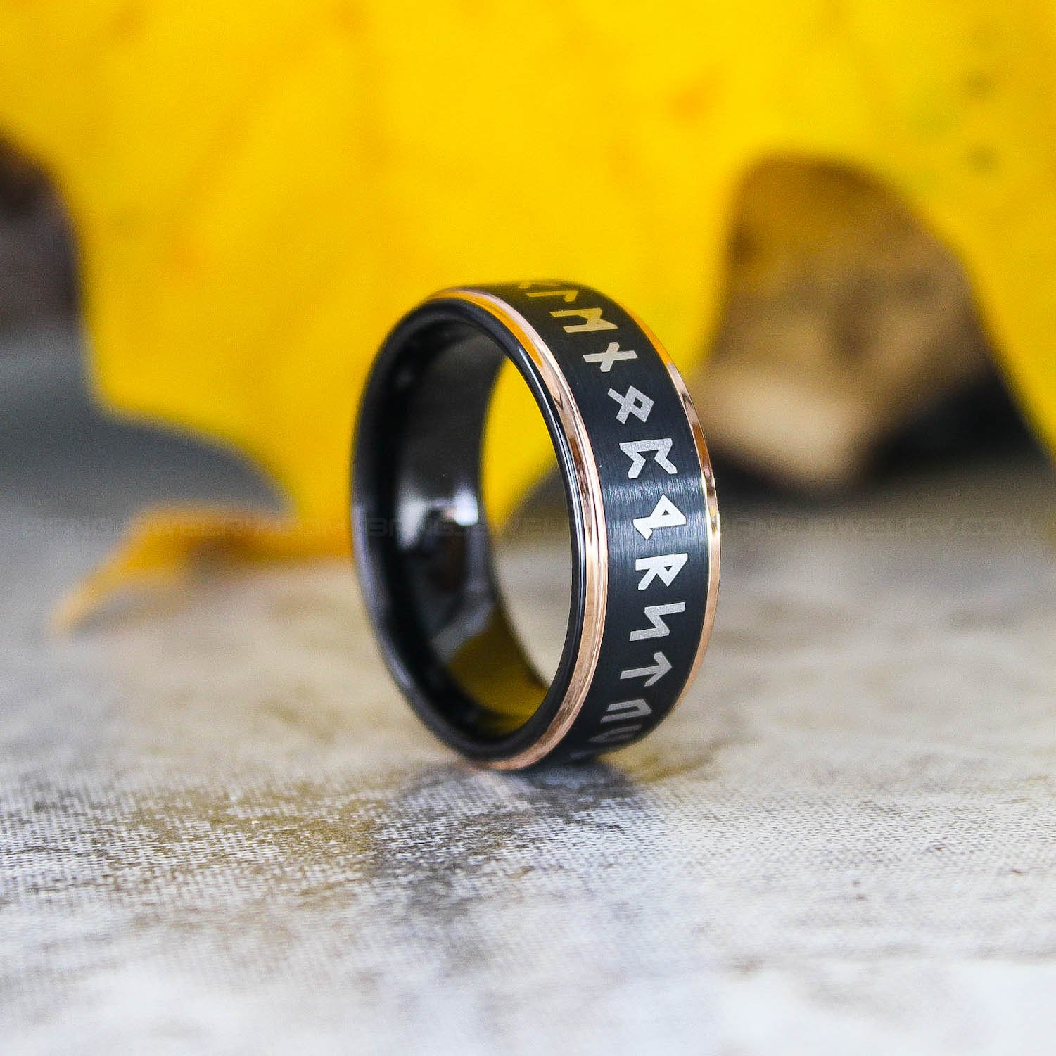 IMG_3175 Runes Ring, Til Valhalla Ring, Til Valhalla Wedding Band, Nordic Runes Ring - Image 1